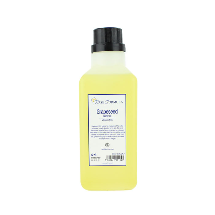 Pure Grapeseed Oil for massage & skincare Base Formula